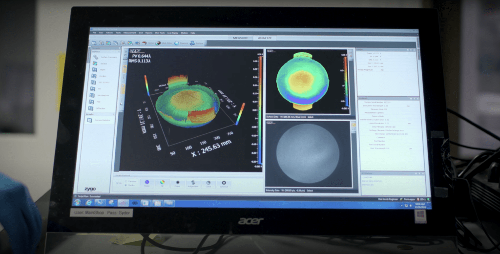 Optics inspection software